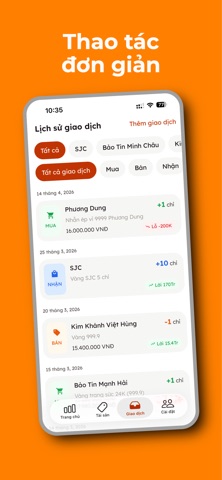 Ví Vàng - Golden Wallet screenshot