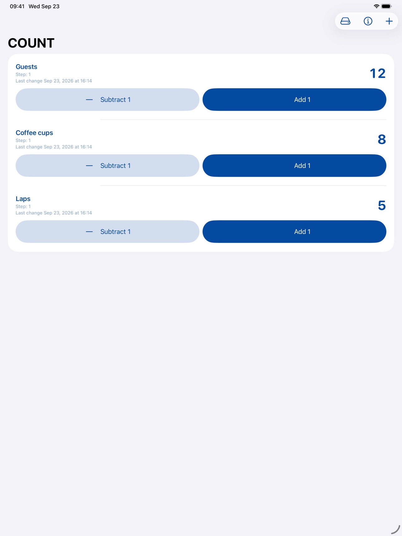 Screenshot 2 of COUNT – Tally With History
