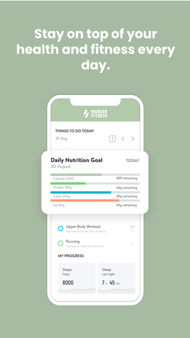 MAMIAN Fitness Screenshot