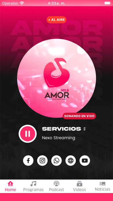 Radio Amor 101.5 Screenshot