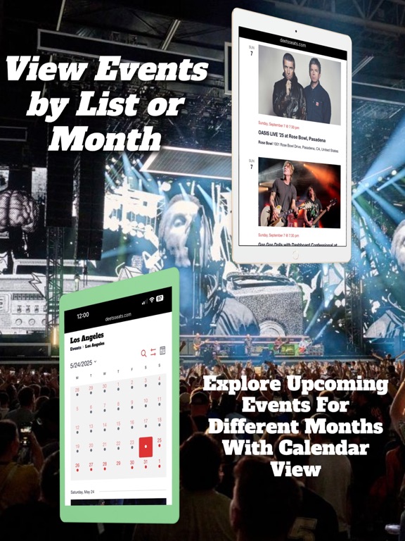 Deets Seats - Event Tickets iPad screenshot 4 - Entertainment app
