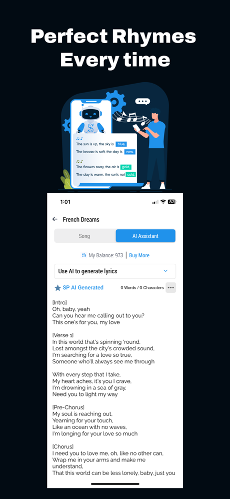 Songwriter's Pad + Lyrics AI screenshot 3