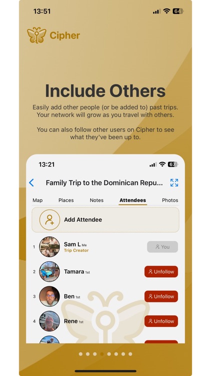 Cipher: Travel Memories Shared