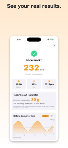 Calomo: Calorie Burn Tracker iPhone screenshot