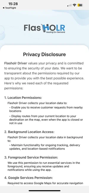 FlasHOLR DRIVER screenshot 1