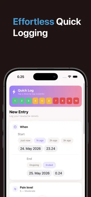 Headache Detective - Tracker screenshot 1