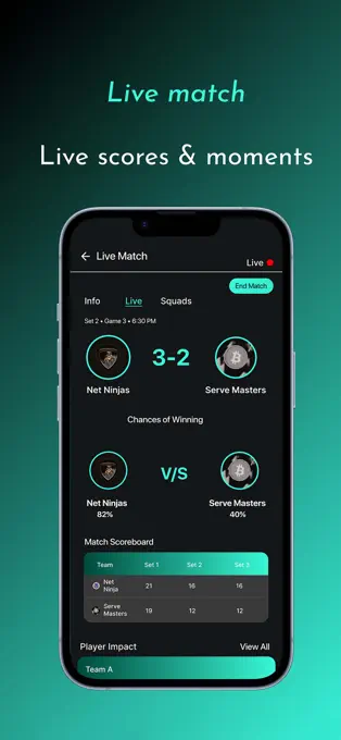 GRYPX mobile app — live sports scores