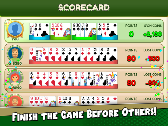 Rummy - The Card Game iPad screenshot 5 - Games app