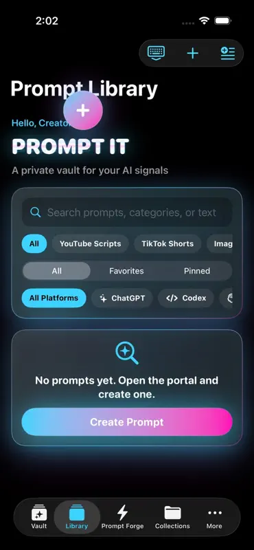 Prompt It Your AI Prompt Vault screenshot 2 of 4