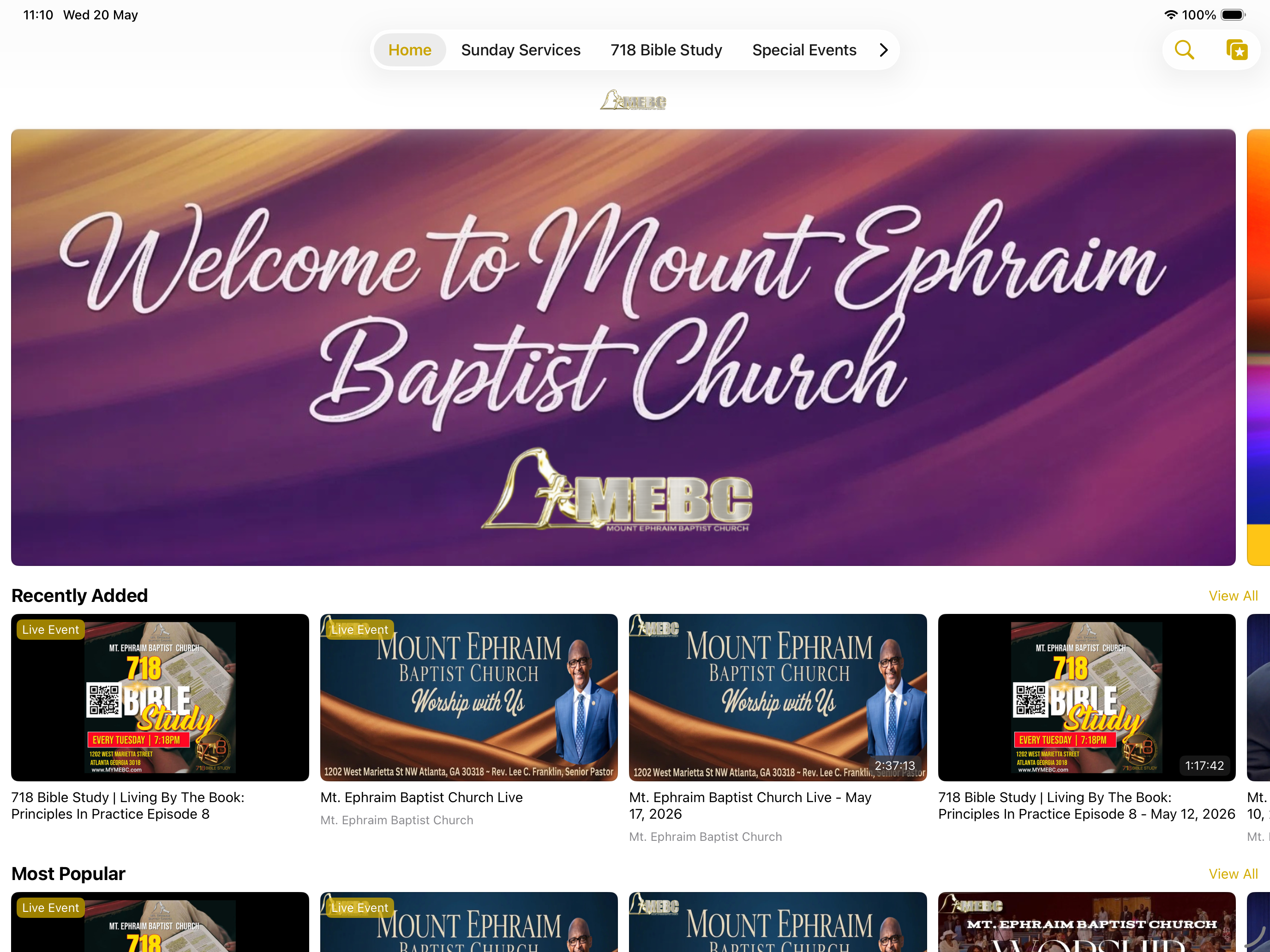 Mt. Ephraim Baptist Church
