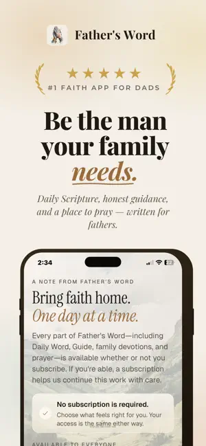 Father's Word: Faith for Dads screenshot 1