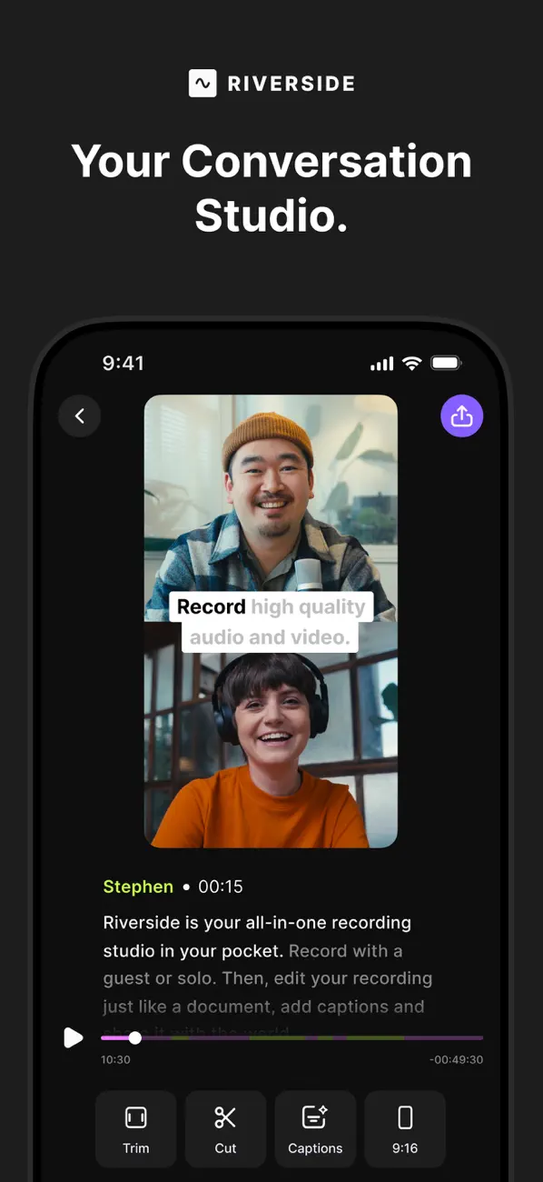 Screenshot #1 pour Riverside Podcast Video Studio