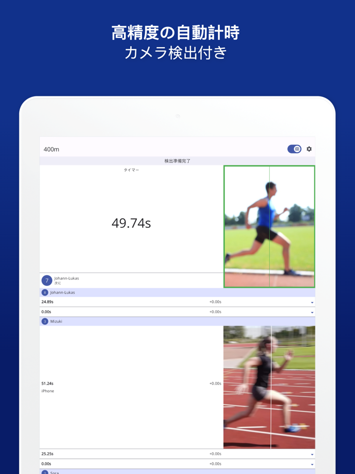Photo Finish 自動タイミング