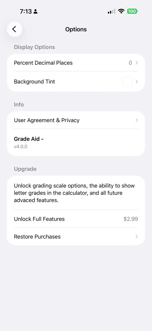 Screenshot #2 pour Grade Aid -