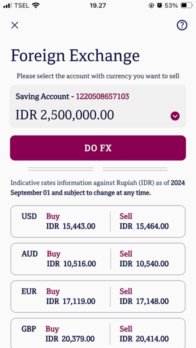 QNB Indonesia Mobile Banking Screenshot