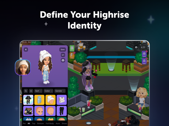 Highrise: Avatar, Chat & Play iPad app afbeelding 2