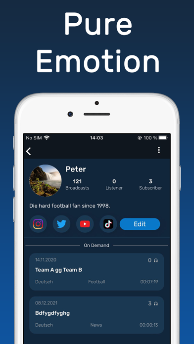 mycrocast - Sports Audio Screenshot