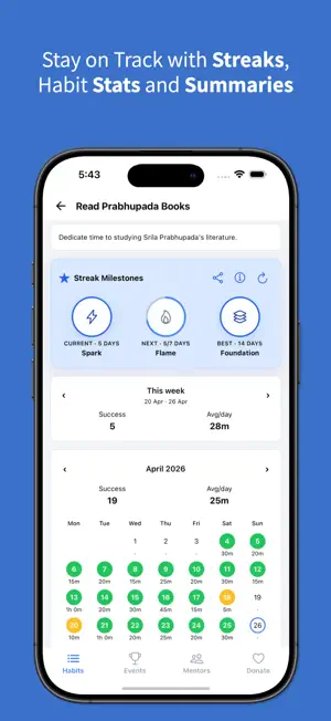 Vaishnava Habit Tracker screenshot 4
