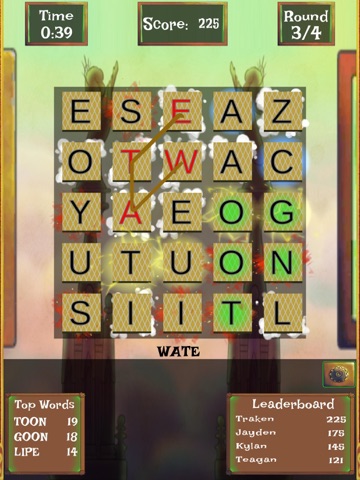 Clockwork word game iPad screenshot