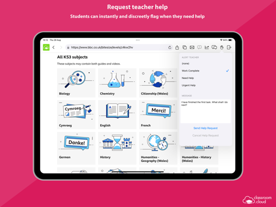 classroom.cloud Student iPad screenshot