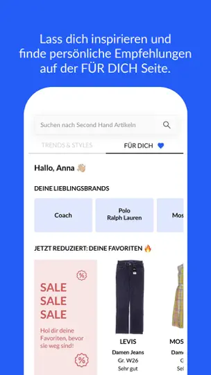 Screenshot von Momox Fashion - Second Hand auf dem iPhone 7