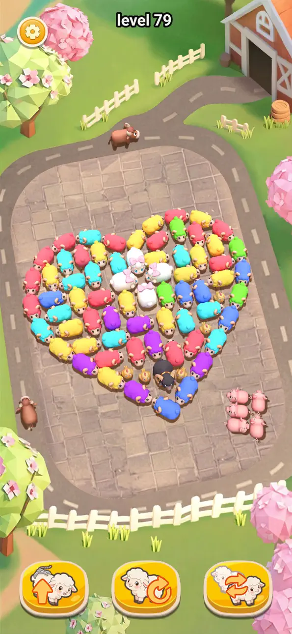 Sheep Dash-Farm Animal Escape iOS Mod IPA screenshot 3 - iOS game interface