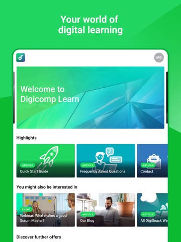 Digicomp Learn iPad screenshot