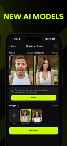 Hf: AI Video & Image Generator iPhone screenshot