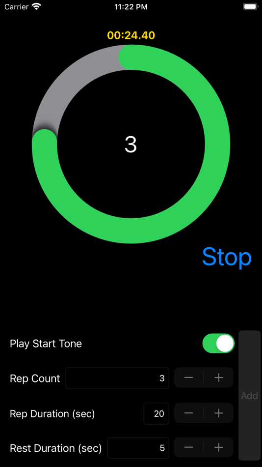 #9. Rep Timer (iOS) Podle: pkclSoft