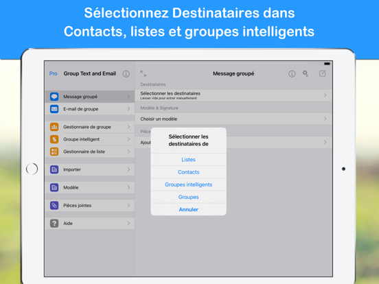 Screenshot #6 pour Group SMS and Email