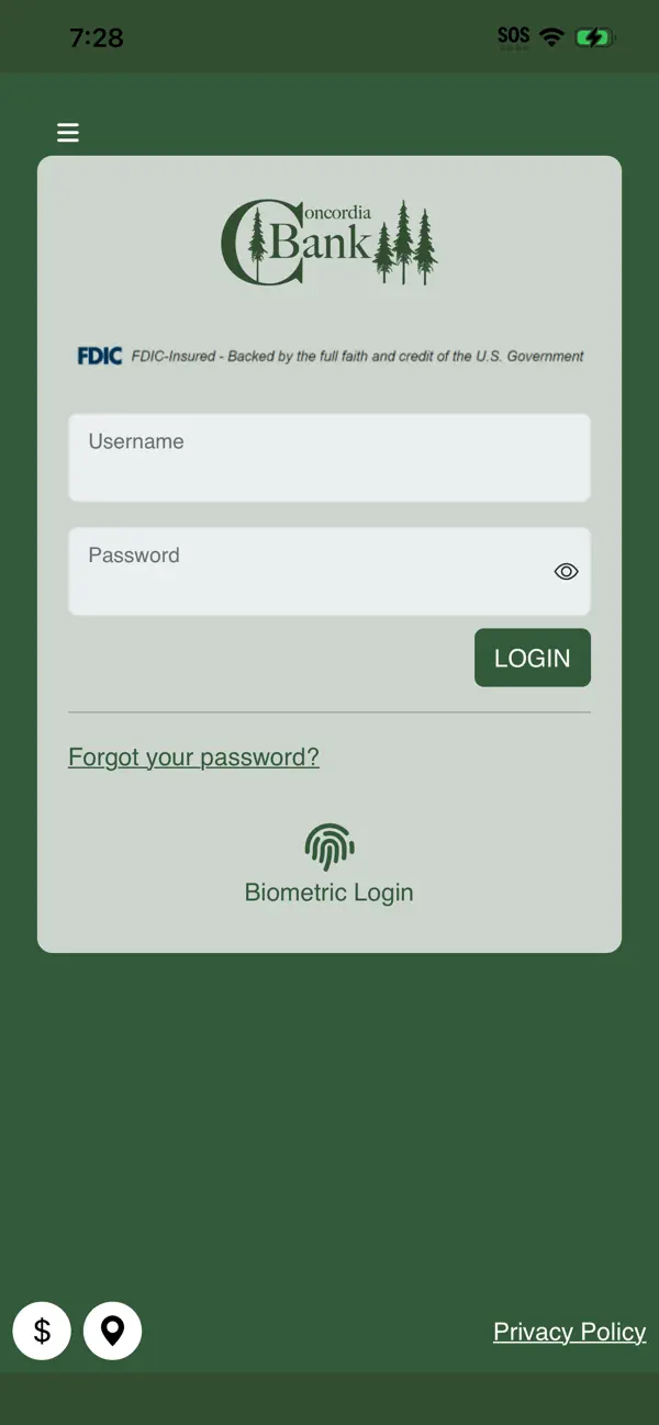 Screenshot #1 pour Concordia Bank