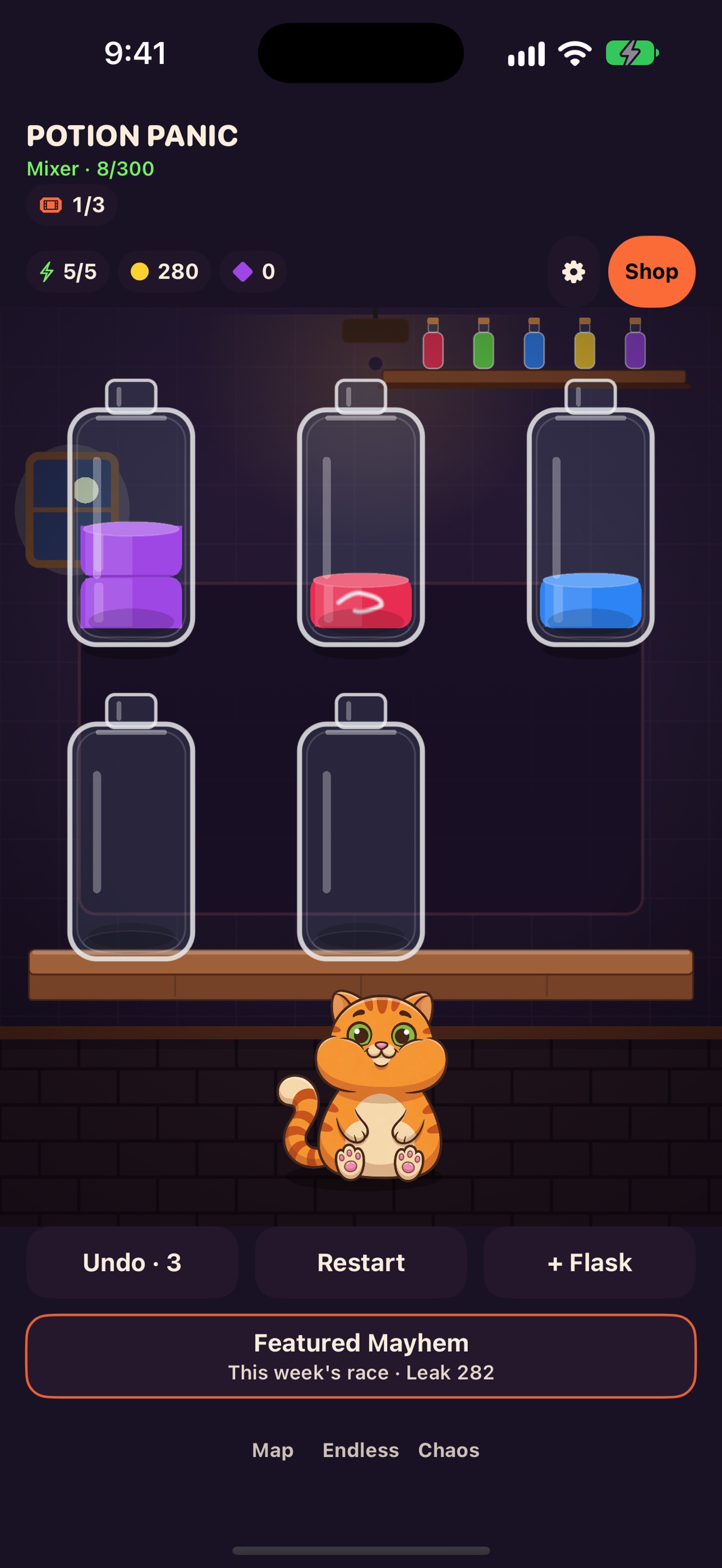 Screenshot 3 of Potion Panic: Chaos Color Sort