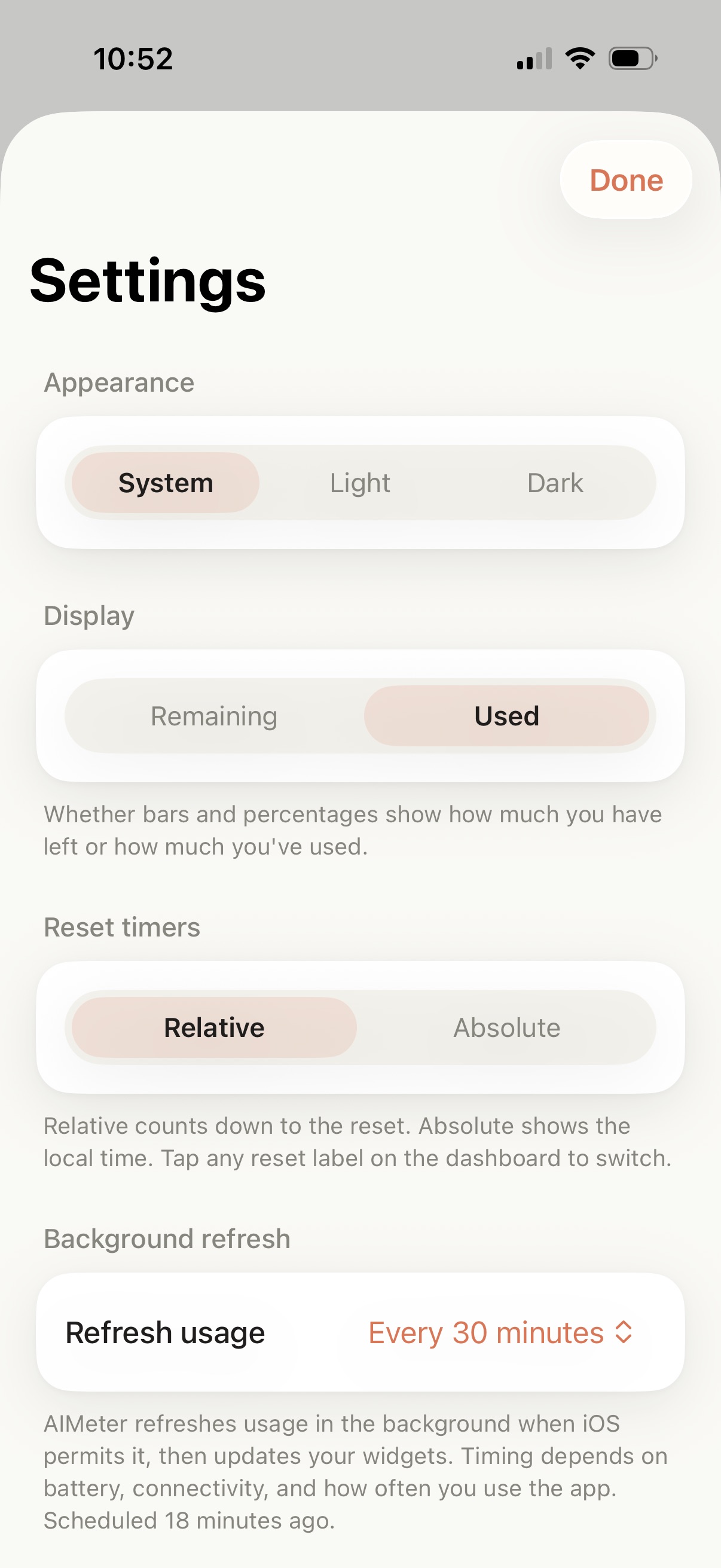 Screenshot 3 of AIMeter: Usage Tracker
