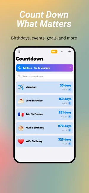 CountDown by Apploom screenshot 1