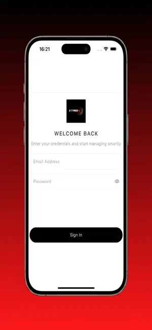 Gtyres Auth screenshot 2