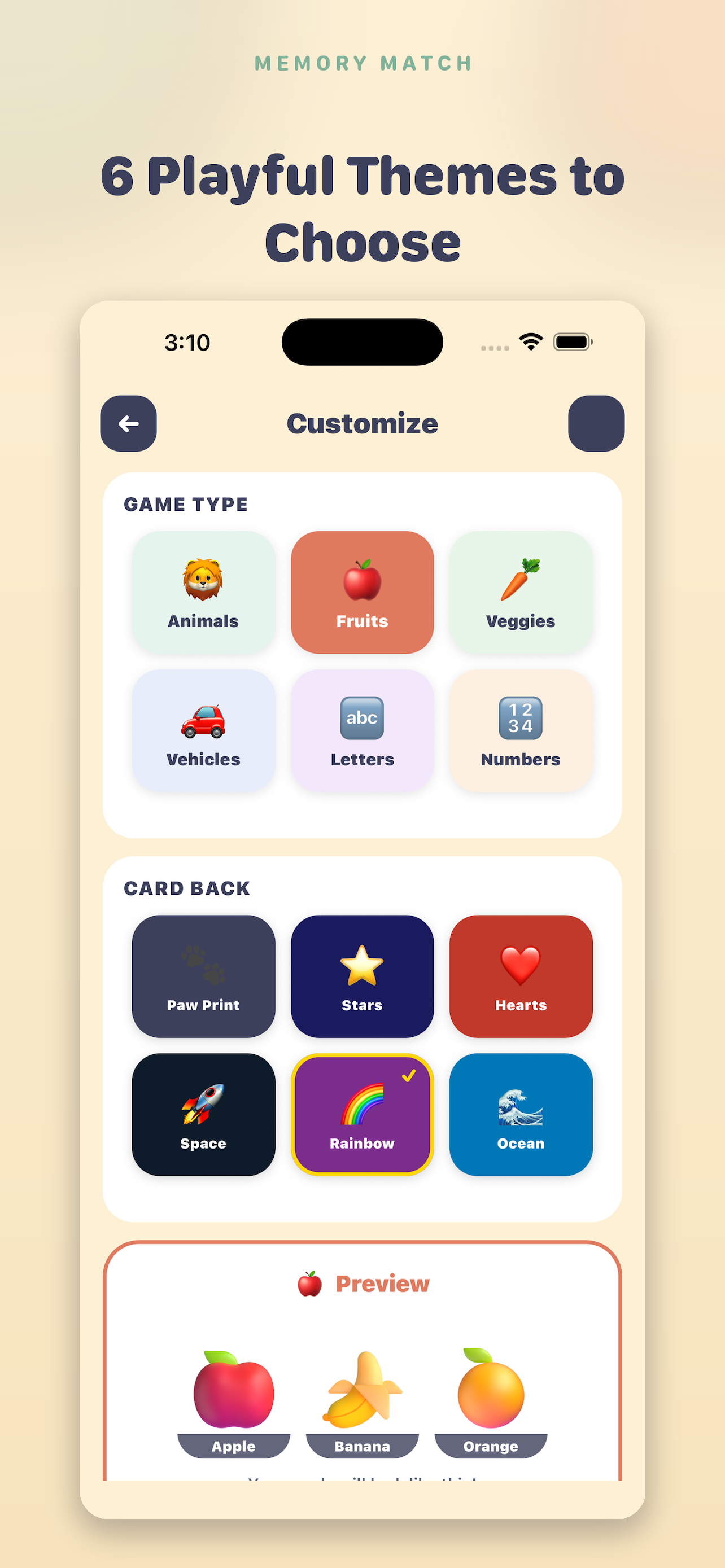 Peek-a-Match: Kids Memory Game screenshot 5