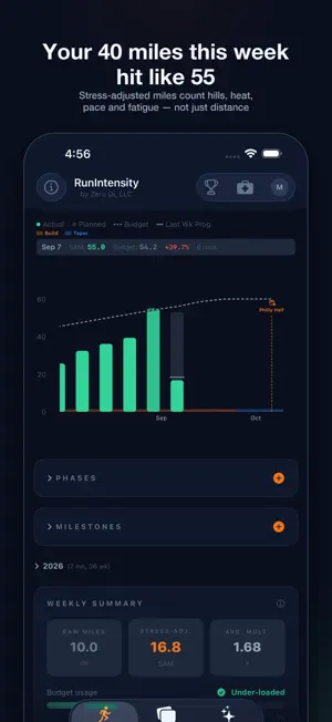 RunIntensity: Training Load screenshot 1