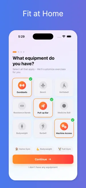 Gain: Home Gym Workout Planner screenshot 3