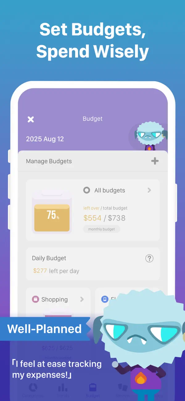Screenshot #3 pour Fortune City: Expense Tracker