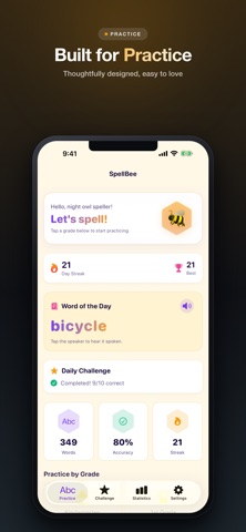 SpellBee - Spelling for Kids iPhone screenshot