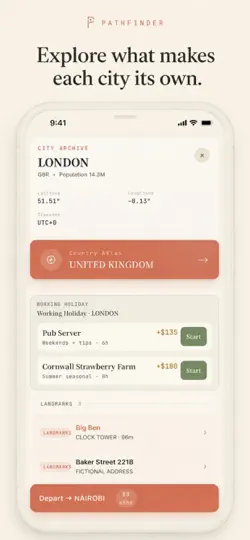 Captura de pantalla de Pathfinder - Cultural Transit en iPhone 1