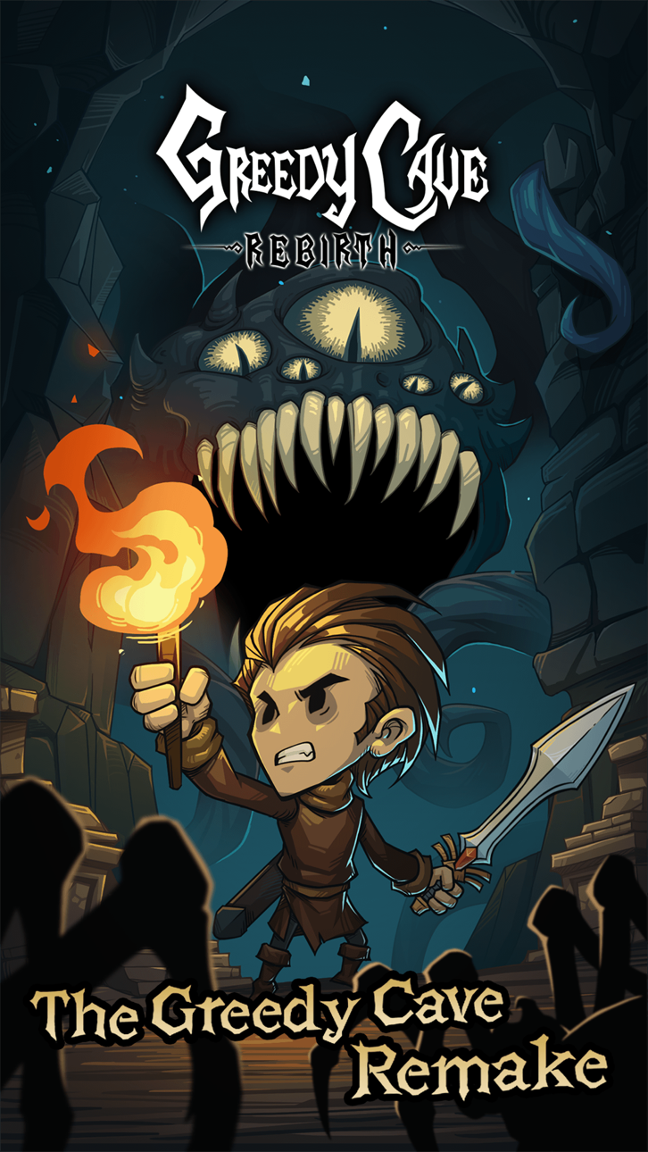Greedy Cave: Rebirth iOS Mod IPA screenshot 1 - iOS game interface