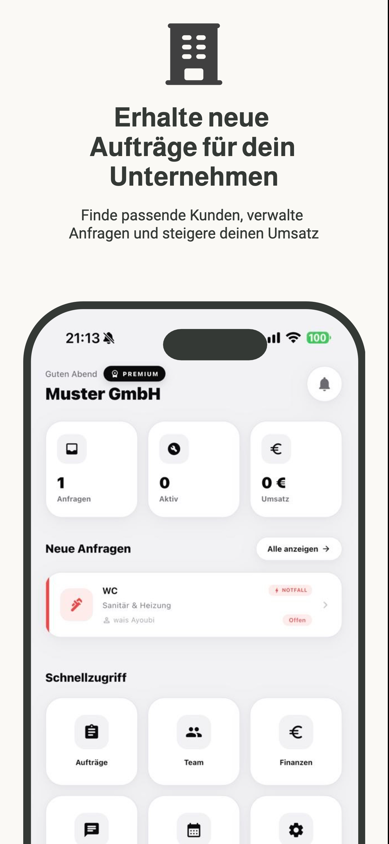 Fixheim – Handwerker App