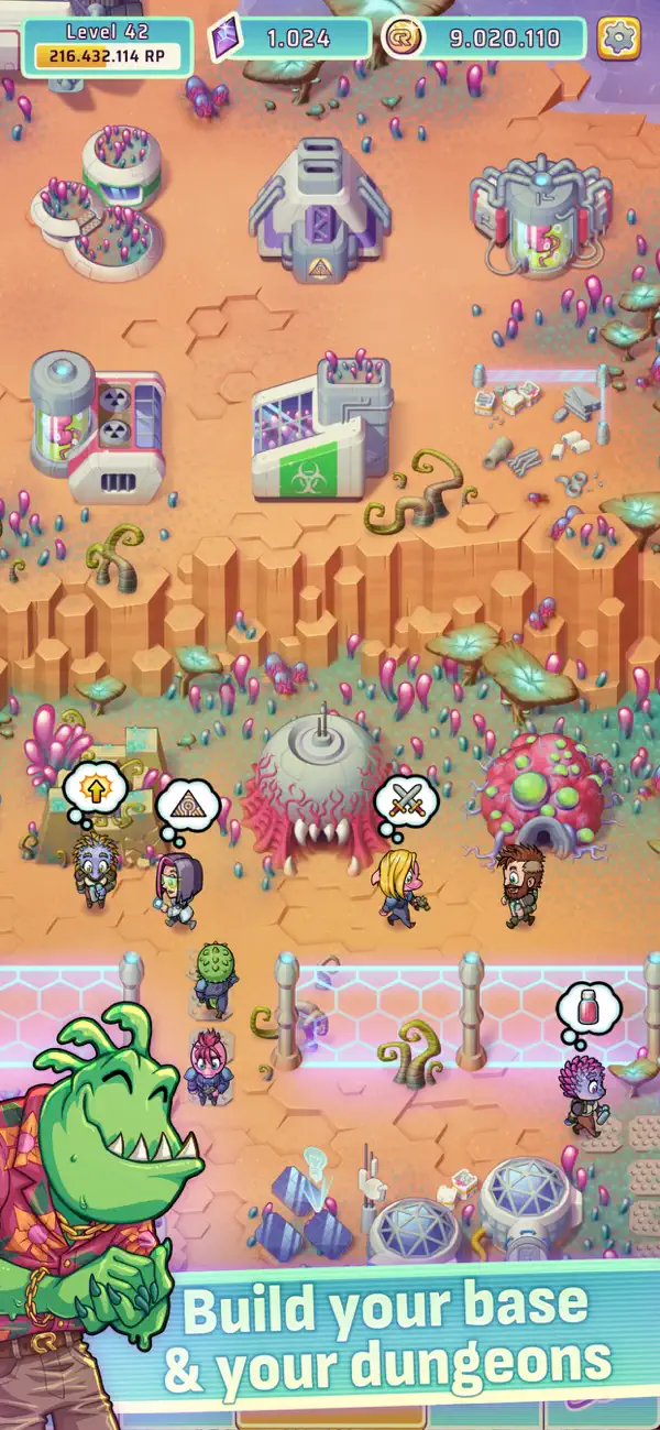 Hero Park 2 iOS Mod IPA screenshot 2 - iOS game interface