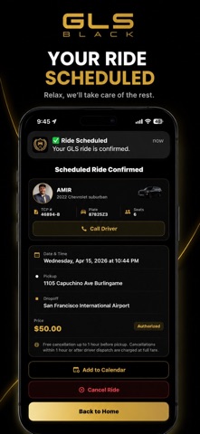 GLS  Black screenshot