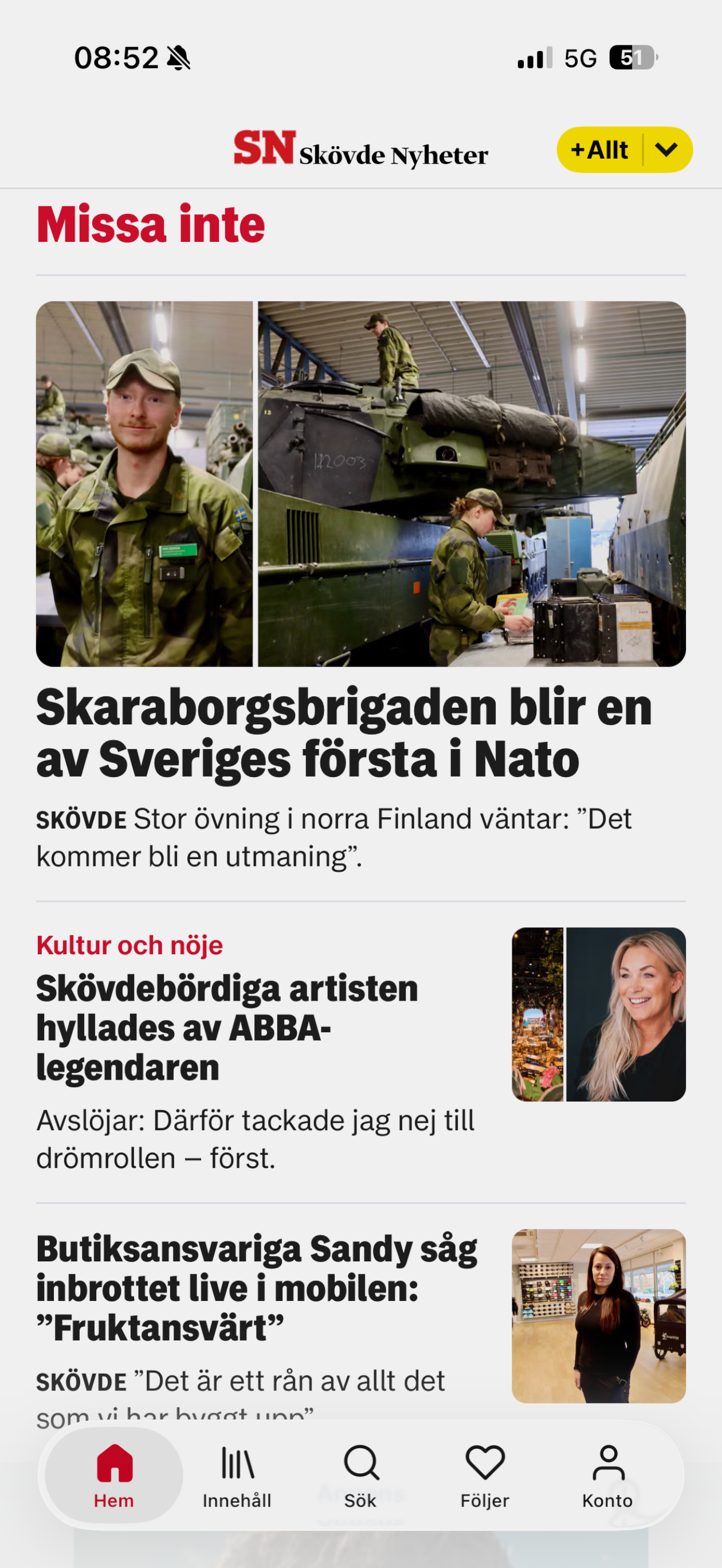 Skövde Nyheter screenshot 3