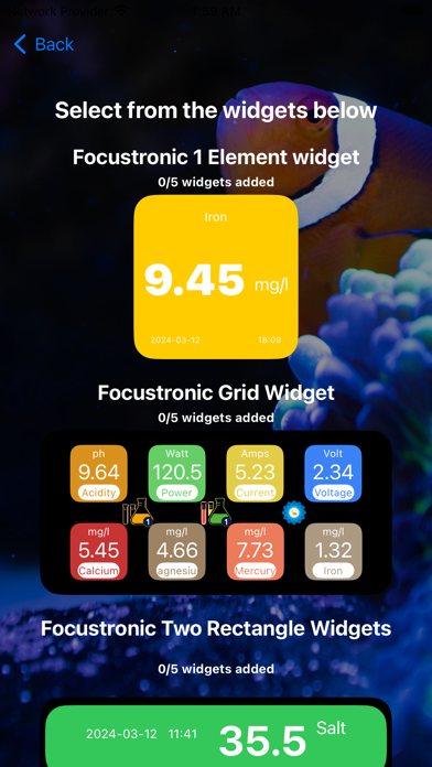 Reef Widgets screenshot 1