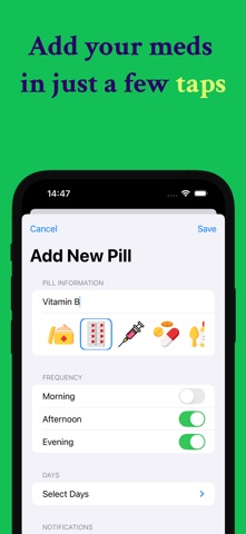 Pill Reminder Vitamin Tracker screenshot