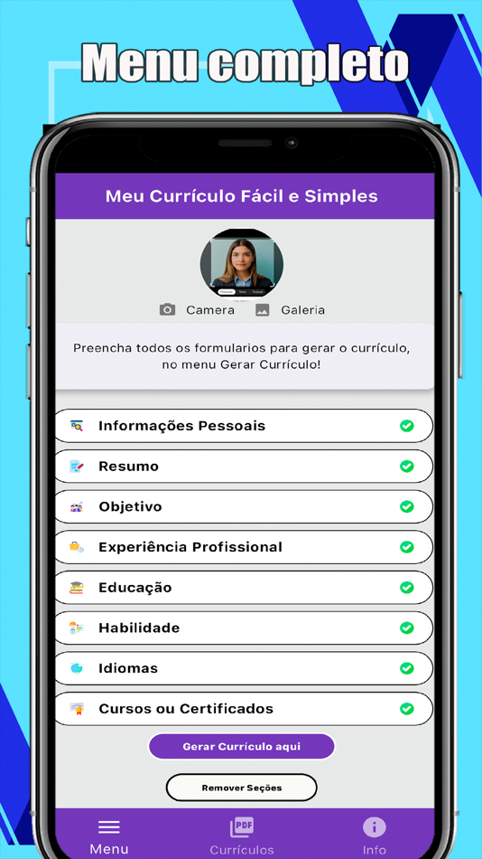Meu Currículo Fácil e Simples - 1.1.6 - (iOS)