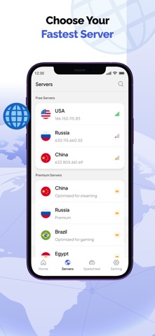 Fast VPN - Secure & Unlimited App Store preview screenshot 3